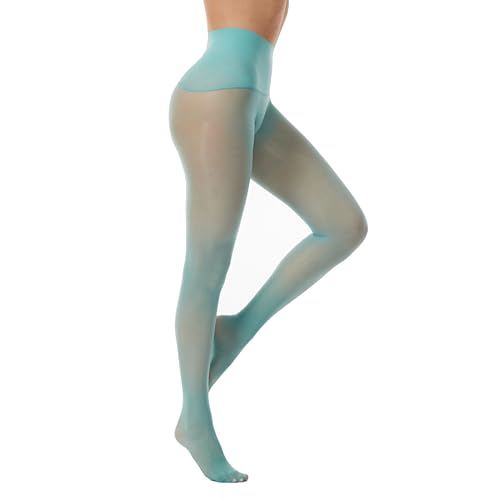 Image of Frola Oil Shiny Stockings Pantyhose 360Seamless Crotch High Waist Smooth Tights for Women