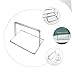 DIYEAH 3pcs Practical Desk Divider Panel Clip Mobile Screen Partition Non-Slip Base Easy to Use Office Cubicle Accessory