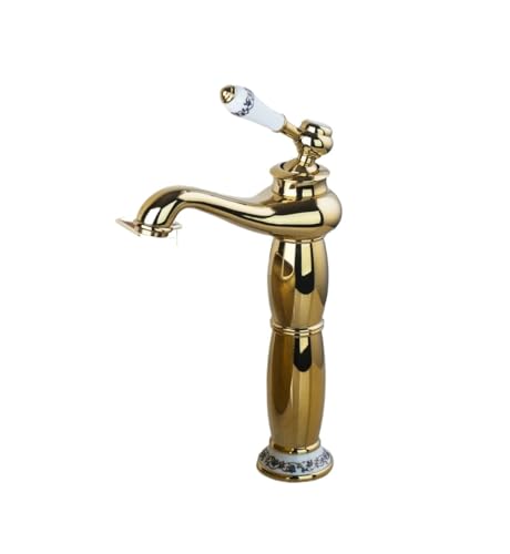 Robinet de lavabo mitigeur en laiton massif et céramique chaude froide