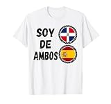 Mitad Dominicano y Español Herencia República Dominicana ADN Camiseta