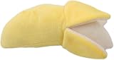 Cldaisy 3 x gelbe Bananenplüsch-Quietschspielzeug für Welpen, Hundespielzeug, Plüsch, Kauspielzeug für Hunde