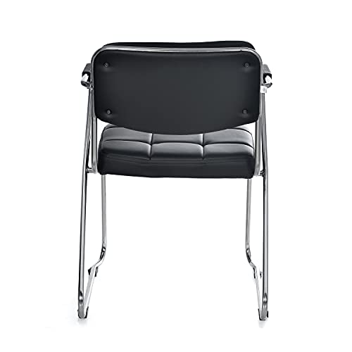 Image of Nilkamal Contract 02 Soft PVC with Arm, Black