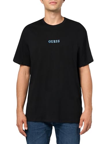 T-Shirt à Manches Courtes Guess Homme avec Imprimé Quattro G Peint