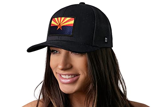 Image of HAKA State Flag Series Trucker Hat for Men & Women, Adjustable Baseball Hat, Golf Hat Snapback