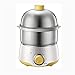 Cooker di Uova elettrica, Caldaia a Uova Rapida con Chiusura Automatica for Uova Morbida, Media, bollita, in Camicia, in Camicia, Verdure e Gnocchi, Vassoio in Acciaio Inossidabile con capacità