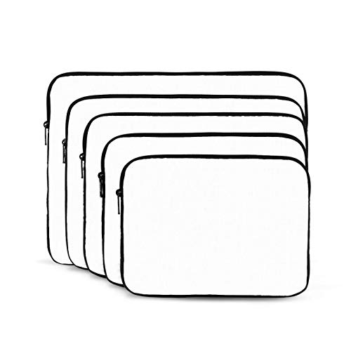 Solid Color White Laptop Sleeve Case 17 Inch Suitable for Notebook Computer Tablet Traveling Carrying Simple Case2