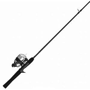 Zebco 33 Spincast Reel and 2-Piece Fishing Rod Combo, Quickset Anti-Reverse Fishing Reel with Bite Alert, Silver/Black