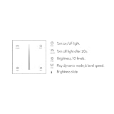 Black Touch Glass Panel Triac Dimmer Wall Switch AC 100-240V RF 2.4GHz 1 Chanel Max 1.5A 150-360W - Image 3