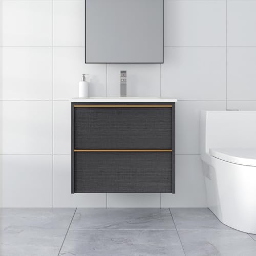 Chyanmoo 24 Inch Bathroom Vanity with Sink, Floating Vanity Bathroom,