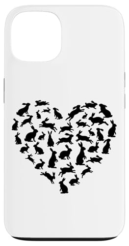 �n�[�g�`�̃E�T�M�̃V���G�b�g�o�j�[�A�j�}���A�[�g �X�}�z�P�[�X iPhone 13 �p