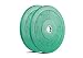 X Training Equipment Premium Color Bumper Plate Solid Rubber with Steel Insert - Great for Crosstraining Workouts (10lb Pair (Green))