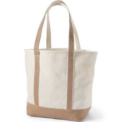 Bolso Tote Natural Lona Asa Larga Lands' End miniatura 3