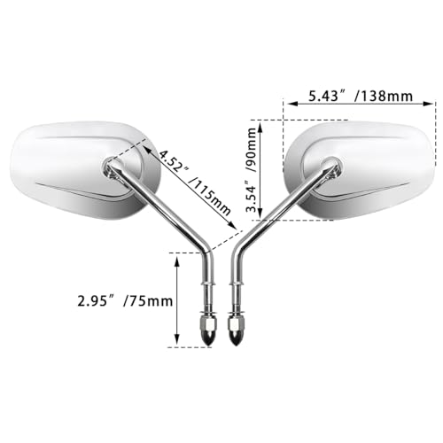 Rétroviseurs de guidon pour Harley Davidson CVO et Softail 1982-2024 - 5