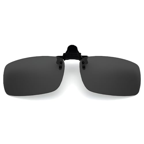 Image of Clip on Polarized Night Vision Driving Glasses Flip up Sunglasses UV-400 to Wear Over Glasses for Night Driving