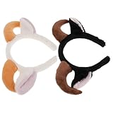 Couleurs polyvalentes : et le serre-tête à cornes de bélier s’accordent facilement avec les serre-têtes d’animaux de dessins animés, idéaux pour divers personnages et événements de cosplay, serre-tête de chèvre, accessoires de cosplay pour fêtes