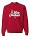 Go All Out X-Large Red Adult Merry Christmas Fashion Sweatshirt Crewneck