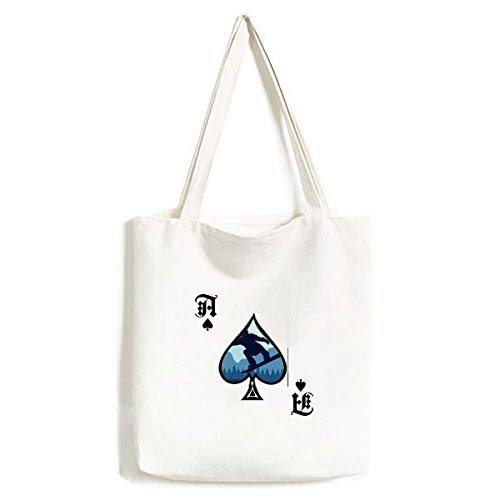 Sac lavable multicolore taille unique motif sports d'hiver et poker
