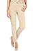SLIM-SATION Women's Wide Band Pull On Straight Leg Pant with Front Pocket, 12, Stone