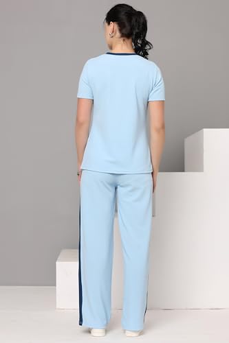 Image of Women's Activewear Set | Stylish Two Piece Track Suit with Printed Top & Jogger Pants | Ideal for Sports, Gym & Casual Outfits