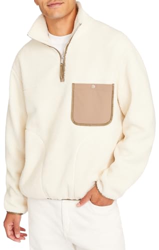 Club Monaco Men's Sherpa Fleece Quarter Zip