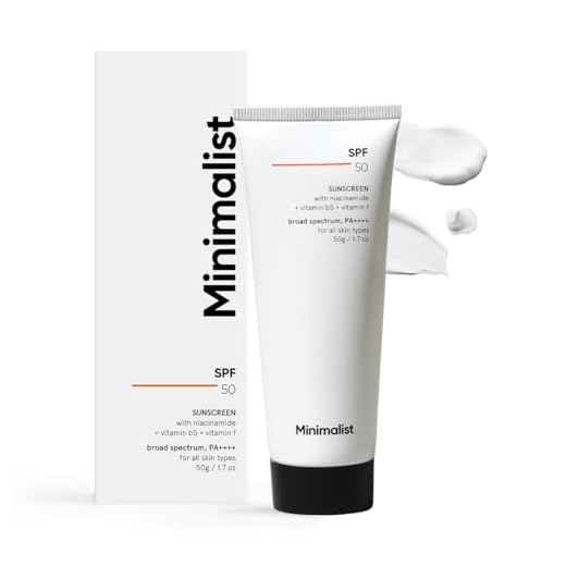 Minimalist Sunscreen SPF 50 PA+++ with Niacinamide & Multi-Vitamins | Clinically Tested in US (In-Vivo) | Lightweight with Multi-Vitamins | No White Cast | Broad Spectrum | Face Sunscreen for Men & Women | 50gm