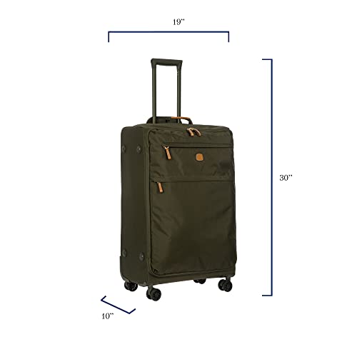 Bric's | X Travel 2.0 30 Inch Spinner Suitcase (Olive) | Large Suitcase #TOP1