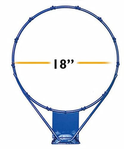 Dunn-Rite Products 18 Inch Poola Hoop Rim750 Outdoor Stainless Steel Swimming Pool Backboard Replacement Basketball Hoop Rim, Navy Blue #TOP1