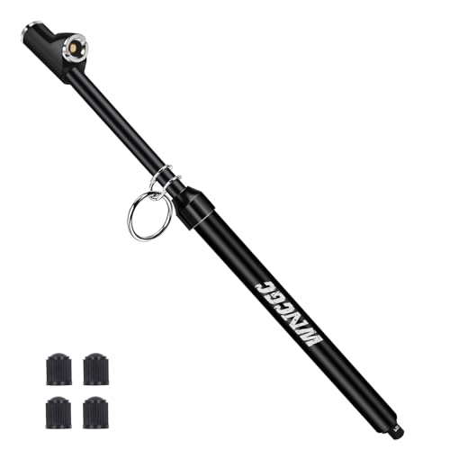 Image of Dual Head Tire Pressure Gauge, Heavy Duty Air Gauge Tire Pressure with Two Side Aluminum Scaleplate, Truck Tire Gauges for Tire Pressure Range to 10-150 PSI, Black, 1 Pack