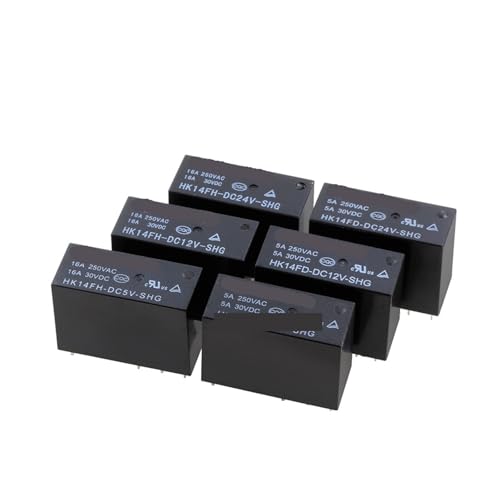POWTAXBJGD 10PCS/Lot Power Relays HK14FD HK14FH-DC5V DC12V DC24V-SHG 5A 16A 250VAC 8PIN(HK14FD-24V-5A)