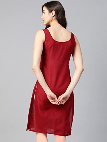Image of Ada Womens Terivoile Cotton Suit Full Slip /Camisole (Pack of 2) A301831