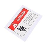 Veemoon Sicherheitsschild Vorsicht Hochspannung Warnaufkleber Für Elektrische Maschinen Prägnante Hinweise Gefahrenvermeidung Wetterfest Und Hochsichtbar Für Außenbereiche