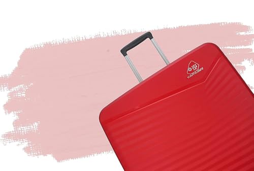 Image of American Tourister Kamiliant Set of 3 Small - 55 Cm, Medium - 68 Cm & Large - 79 Cm Polypropylene Hard 4 Wheeler Spinner Trolley Bag Luggage Trolley (RED)