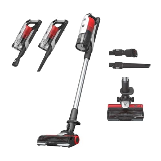 Hoover Akku-Staubsauger HF9 Home I Bis zu 120 m² mit nur Einer Akkuladung I Leistungsstarker Staubsauger kabellos & beutellos I Akkusauger mit Anti-Twist Düse mit LED-Licht für alle Böden