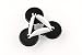 playableART OSM - Forever Turning Kinetic Sculpture - Retail Gift Box Packaging, Black & White