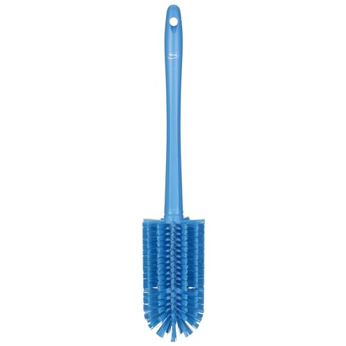 Image of Vikan 5382803 Pipe Brush with Handle, one Piece, 3.1 inch, Medium, Blue