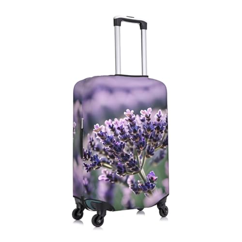 Lavender flower Luggage Covers For Suitcase Approved,Suitcase Cover Protector Fit 18-32 InchLuggage3