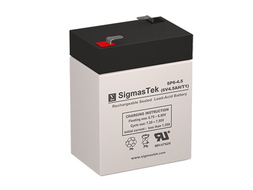 National Battery Nb6-4.5 Replacement Battery - 6 Volt 4.5 Ah F1 Terminal By Sigmastek #TOP15