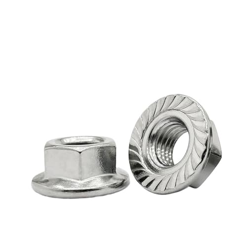 VirtuWard �זڃt�����W�i�b�g �X�e�����X�|����ђY�f�| M6*0.75 M8*1.0 M10*1.0 M10*1.25 M12*1.25 M12*1.5 ���b�N�i�b�g DIN6923(Stainless steel,M14x1.5 (2pcs))