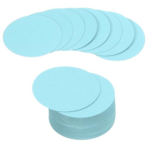 Feuilles de carton circulaire bleu contre les tables tachées, sous-verres 3 pouces