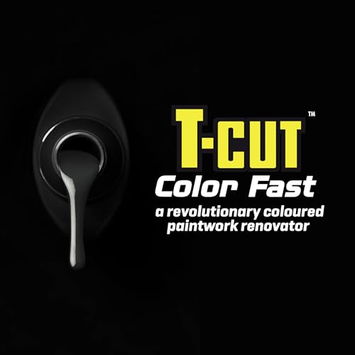 T-Cut Black Scratch Remover Color Fast Paintwork Restorer Car Polish - 17 Fl Oz 500ml - The 3 in 1 One Step Solution for Restoring Your Vehicles Bodywork
