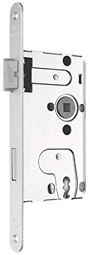 Serrure de porte de chambre à mortaiser BB 18/55/72/8mm DIN L argent ctg. Kl 1