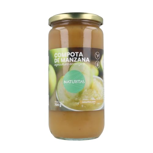 Compota de manzana BIO | 700 g | Naturitas Essentials | Sin azúcares añadidos | 100% agricultura ecológica | Mermeladas y Conservas