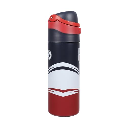 Image of US Soccer Logo Tribal Crest 24 Oz Blue Stainless Steel Water Bottle