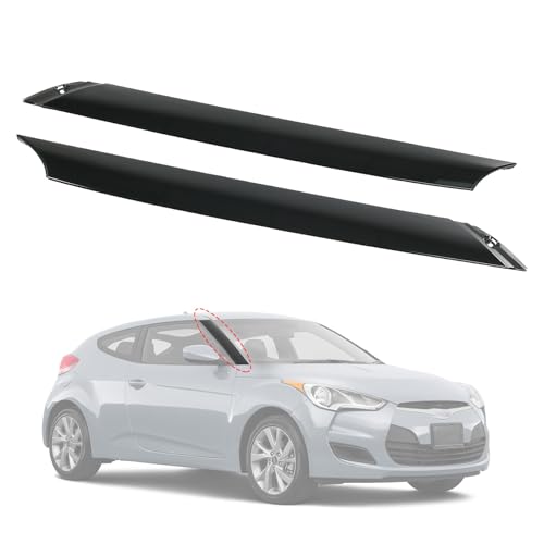 Recall 241 Roof Moldings May Detach - 2022 Hyundai Tucson & 2022-2023 Santa Cruz 2 A-Pillar Trim Molding Windshield Set (Left & Right) Replacement for Hyundai Veloster 2012-2017 Outer Windshield Trim Driver & Passenger Side 861702V000 861802V000