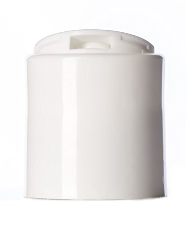 Newday Bottles, 4 Oz Empty Plastic Bottles BPA-Free Made in USA with Disc Cap Lids, Pack of 6 (Amber with White Cap)