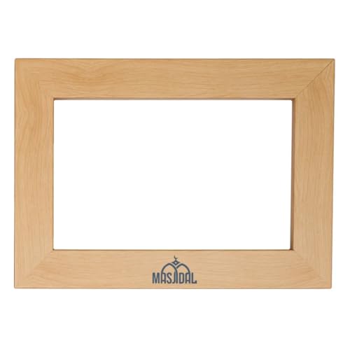 Image of Masjidal - Decorative Frame for Athan Clocks - Compatible 14 inch Digital Azan Clock - Ideal for Athan Clock Tablet (White)