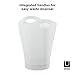Umbra 082857-661 Garbino Small Trash/Waste Can – Polypropylene – Metallic White