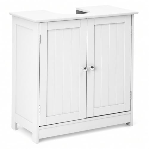 Bonnlo Pedestal Sink Storage Cabinet with 2 Doors Traditional Under Sink Cabinet Bathroom Space...