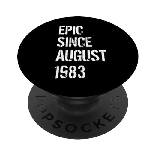 41 Cumpleaños Hombres Mujeres Nacidos En Agosto 1983 PopSockets PopGrip Intercambiable