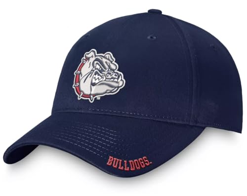 Officially Licensed University Gonzaga Classic Edition Hat Adjustable Bulldogs Team Logo Relaxed Fit Cap (Navy Blue)